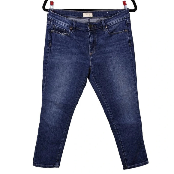 Loft Outlet Jeans Modern Denim Crop size 6 Petite - Picture 1 of 5